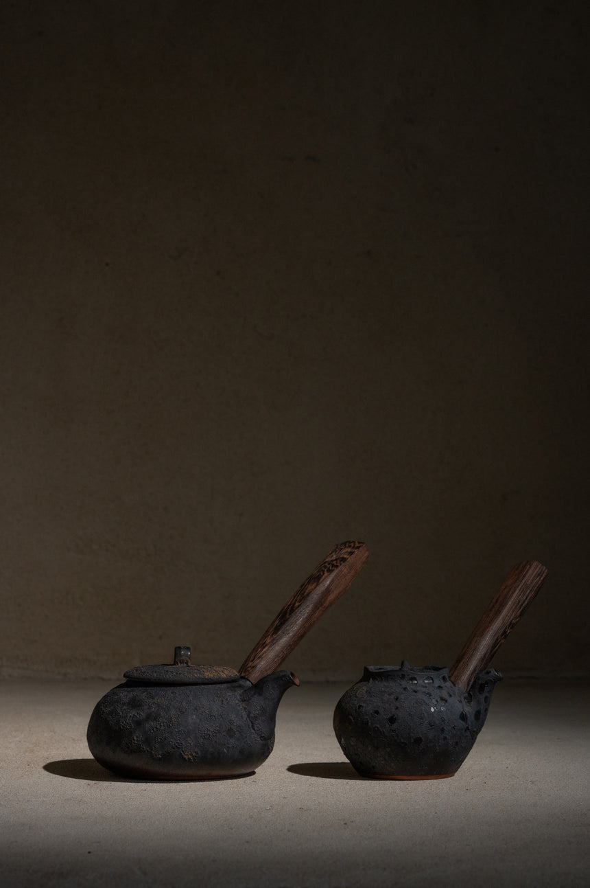 Wood Handle Teapot | 425ml | Dark