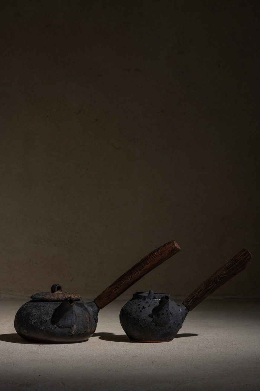 Wood Handle Teapot | 425ml | Dark