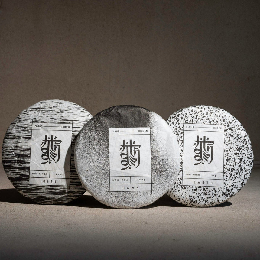 Three Cake Set | White, Red and Shou Puerh Tea