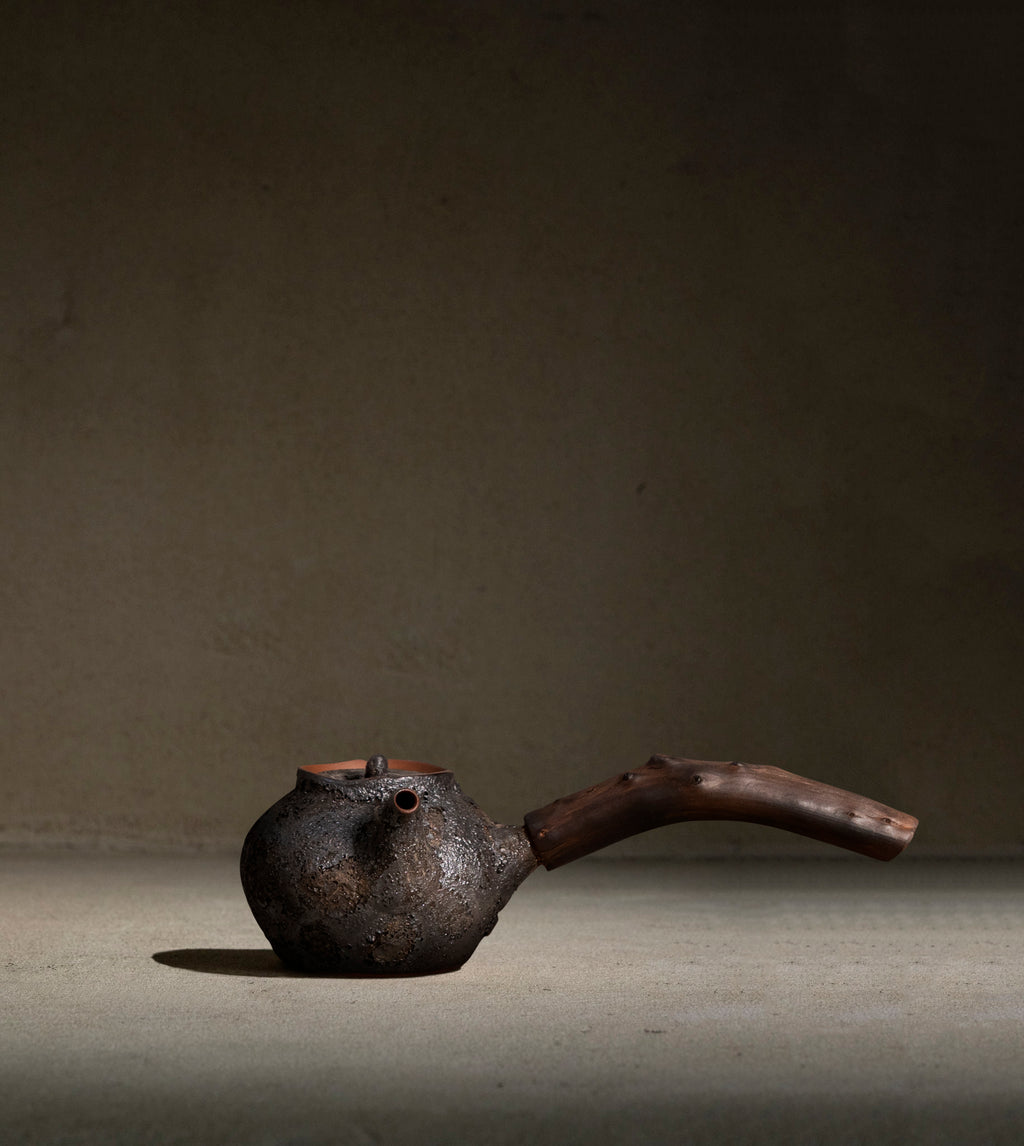 Charcoal Teapot | 250ml | Wood Handle