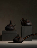 Charcoal Teapot | 450ml | Bamboo Handle