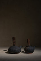 Wood Handle Teapot 450ml Dark