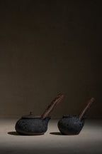 Wood Handle Teapot 450ml Dark