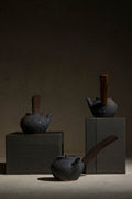 Wood Handle Teapot 250ml Dark