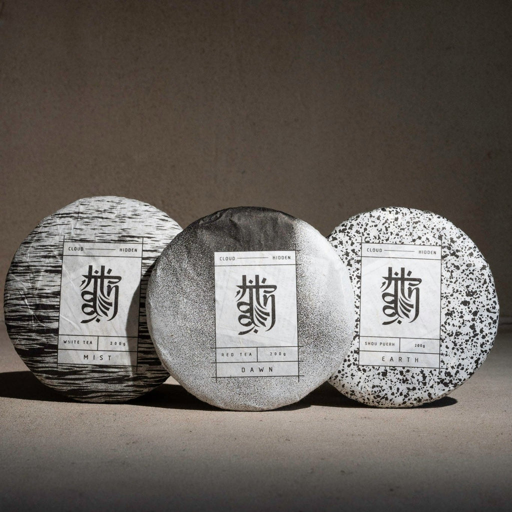 Three Cake Set | White, Red and Shou Puerh Tea