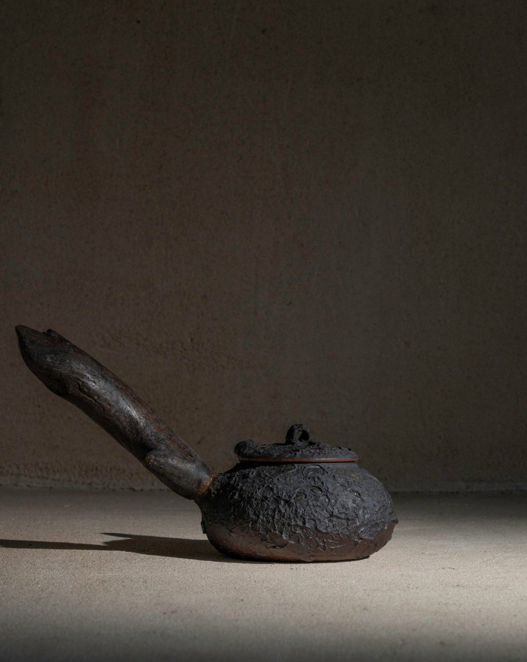 Wood Handle Teapot 450ml Charcoal