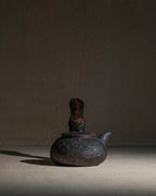 Wood Handle Teapot 450ml Charcoal