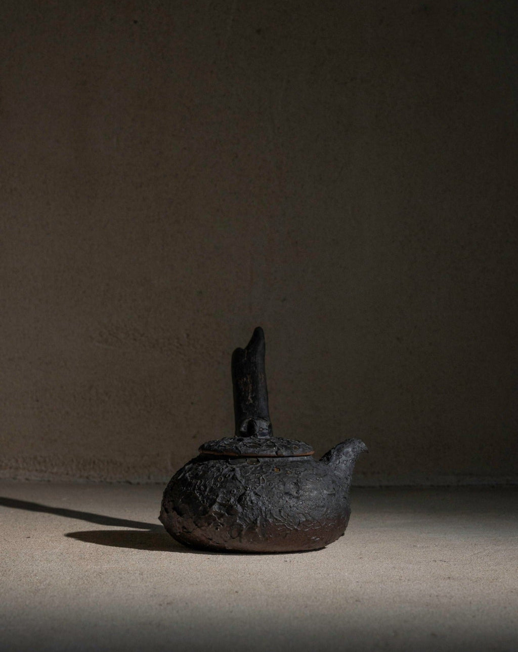 Wood Handle Teapot 450ml Charcoal