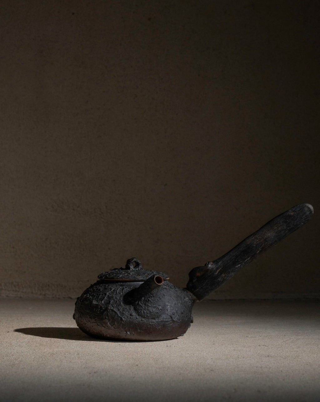 Wood Handle Teapot 450ml Charcoal